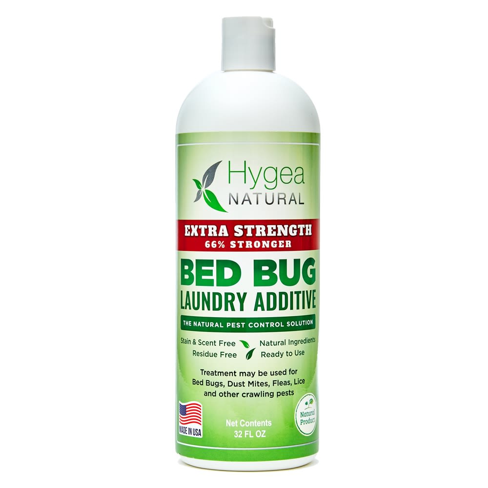 Hygea Natural Odorless Bed Bug and Mite Laundry Additive Extra Strength Treatment, 32 oz